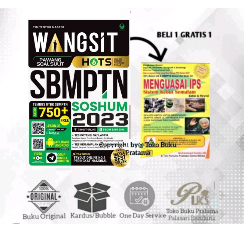 Wangsit Sbmptn/Utbk Soshum/Ips 2023 + Sks Menguasai Ips - ORI