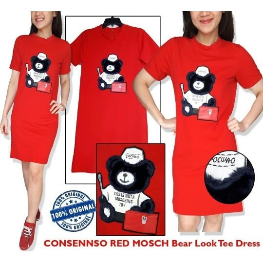 [BB] Consenso Red Mosch Bear Look Tee Dress