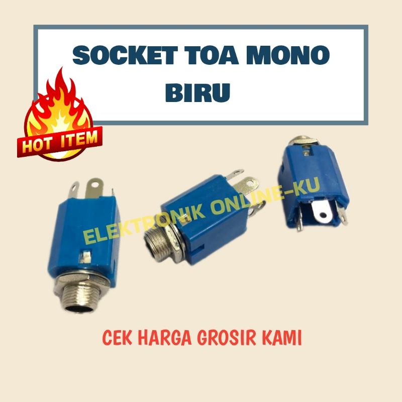 SOCKET AKAI MONO SEGI BIRU