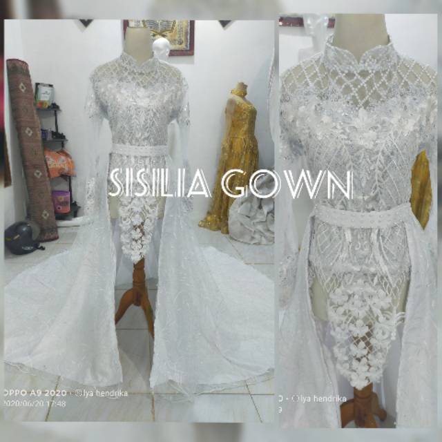 Kebaya pengantin+ekor