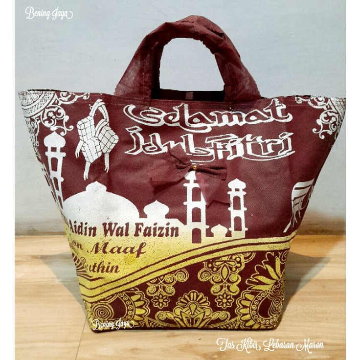 

Tas Kibir Lebaran Idul Fitri Maroon Tebal 60 gsm