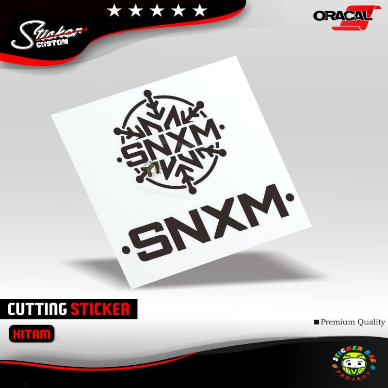 stiker snxm cutting sticker logo 1pcs