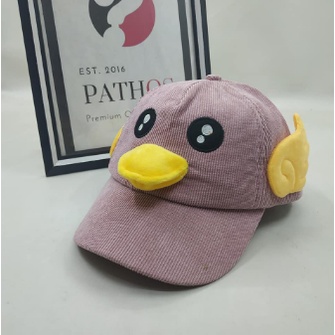 Topi Baseball Anak Laki Import Karakter Bebek Punya Suara Duck Topi Anak Lucu Nyaman Dipakai Bahan Full Katun Lembut Cocok Untuk Anak 1-6 Tahun