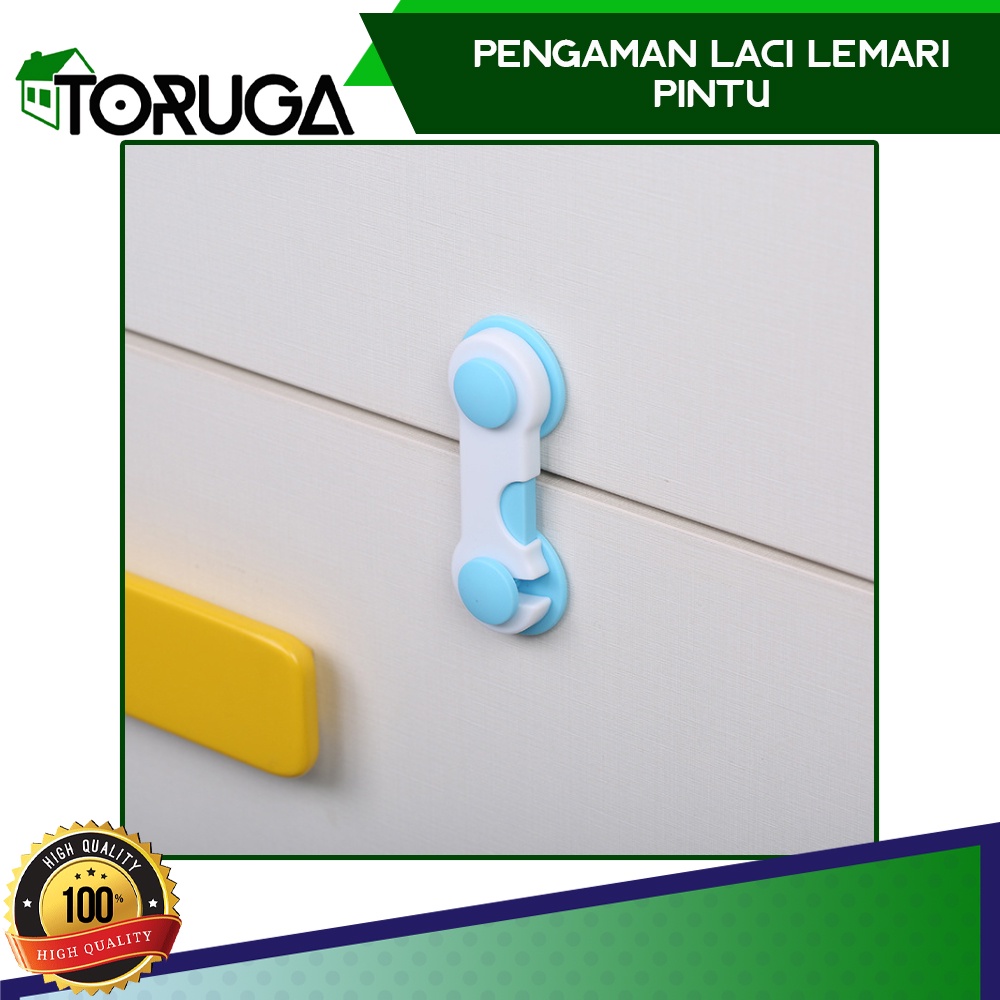 KUNCI PENGAMAN BAYI PINTU LEMARI LACI KULKAS PENGAIT BABY SAFETY LOCK