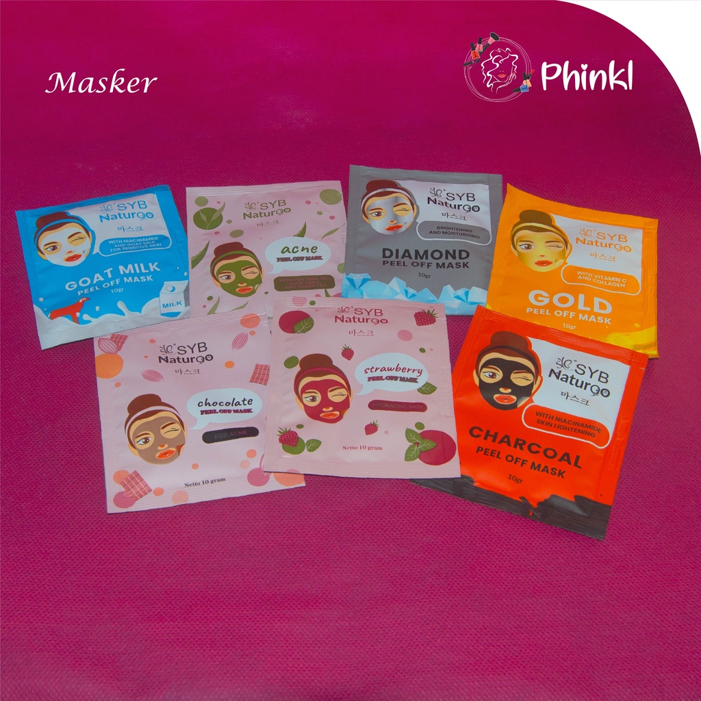 `ღ´ PHINKL `ღ´ Masker syb sachet pell off wajah lembutkulit sensitif berjerawat peel cair mask