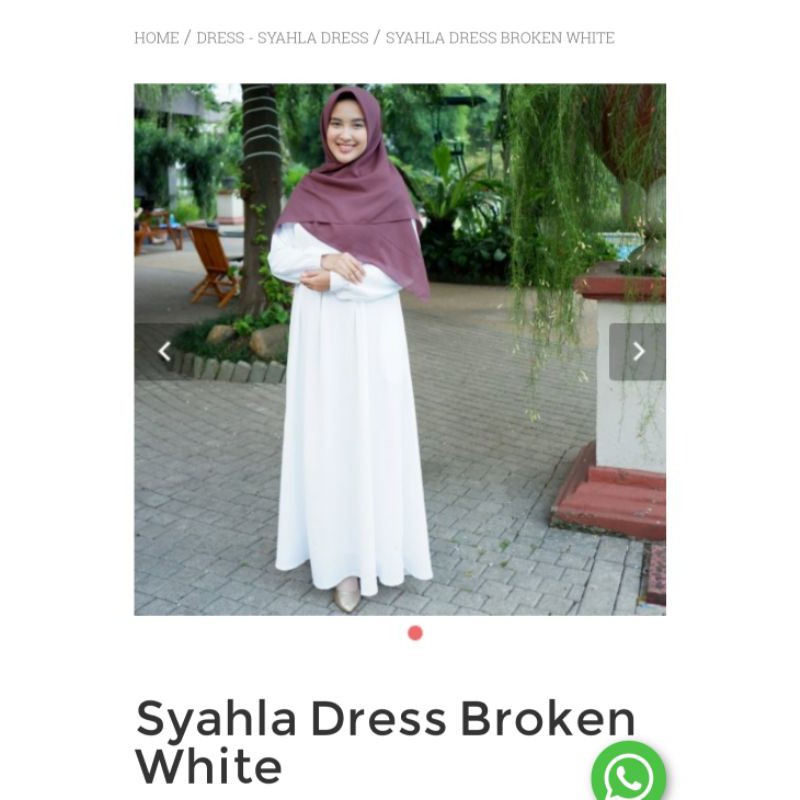Preloved Syahla Dress Broken White bytwin.ian