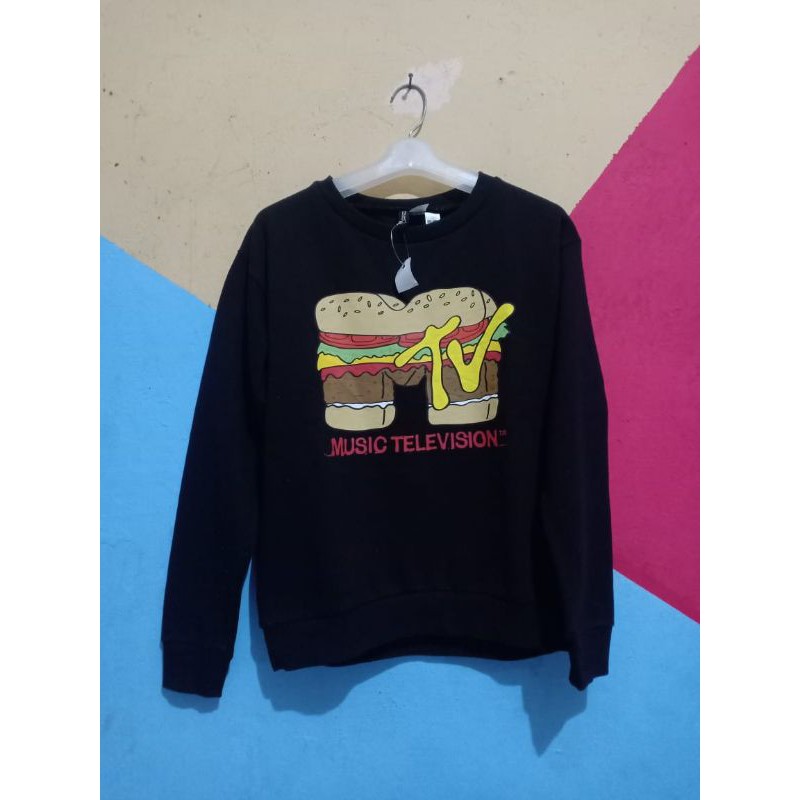 Crewneck Sweatshirt H&M MTV BLACK