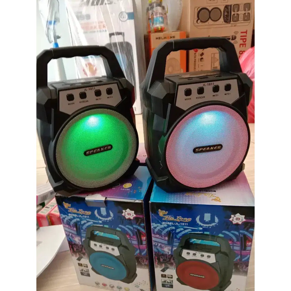 Speaker Bluetooth Mp3 Jin Long JL 1811 Speakers Kedap Air Portable Mudah Dipakai Dibawa Kemana Saja