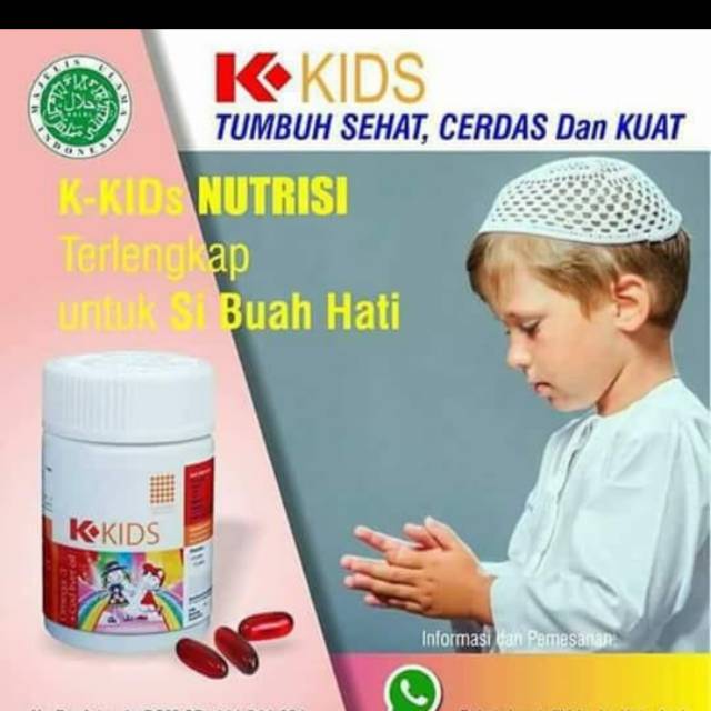K-Kids/Vitamin Penambah Nafsu Makan/Minyak ikan/ Nutrisi Otak Anak/ Vitamin Meningkatkan Daya Tahan 