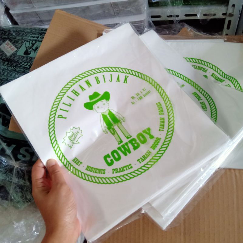 kertas nasi putih/ kertas burger/ alas kotak nasi