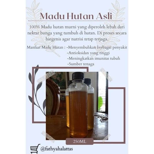 

Madu hutan asli