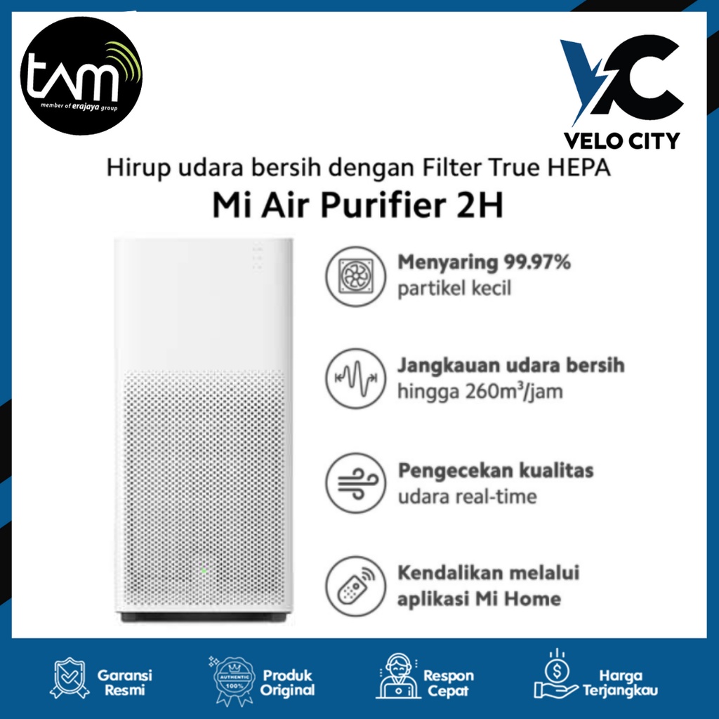 Xiaomi Mi Air Purifier 2H Pembersih Udara Ruang Rumah Garnsi Resmi