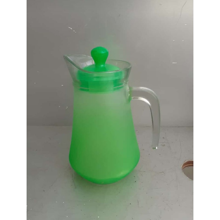 Hampers Cantik Souvenir Teko Kaca Pitcher Set Cantik Drink Set Gelas Kaca Unik Pitcher Kaca Merah Be