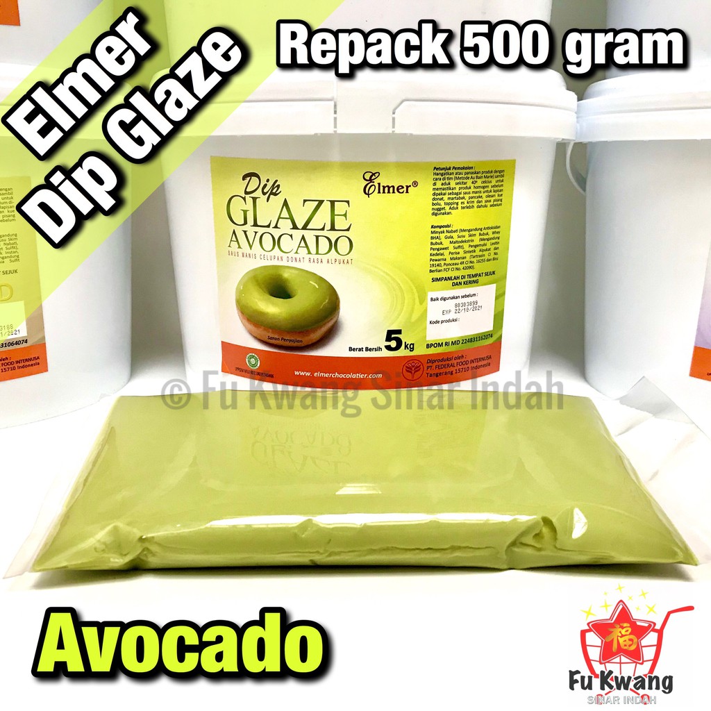 

Elmer Dip Glaze Avocado 500 gram