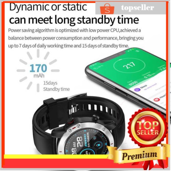 Aolon G20 Smartwatch Touch Screen Water Resist IP68 3ATM Bluetooth Smart Watch Ios dan Android