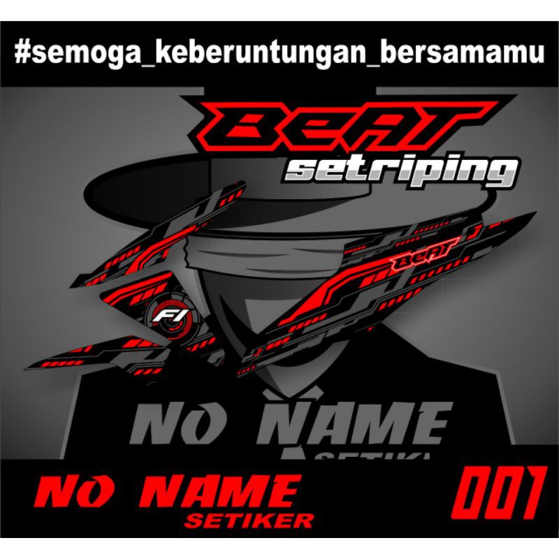 striping semi full setiker stiker beat fi (b1) 2013-2015 variasi stiker motor honda setriping beat