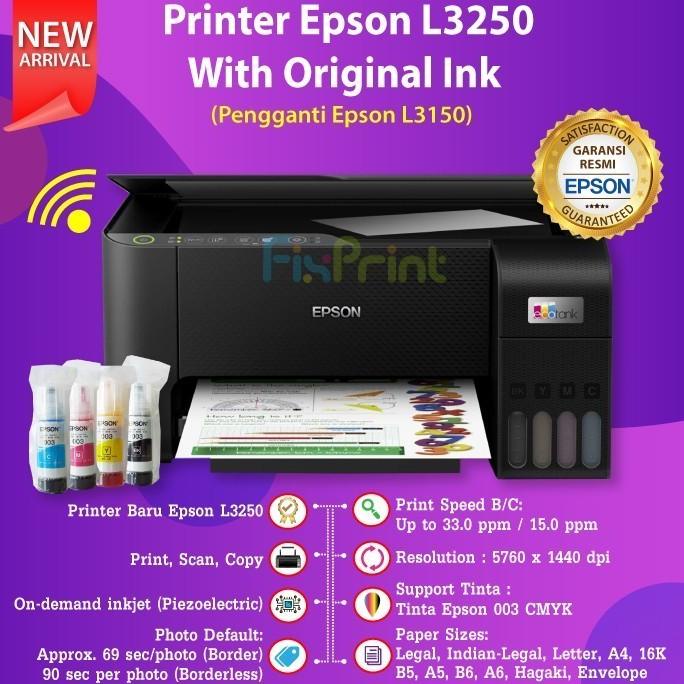 *:*:*:*:*] Epson EcoTank L3250 Printer All In One WiFi Wireless Tinta 003 GARANSI