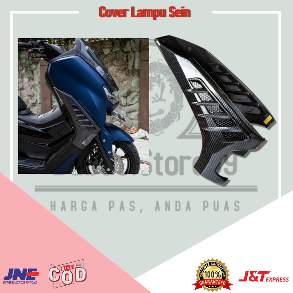 Cover Pelindung Tutup Lampu Sein Sen Depan New Nmax 2020 2021 Carbon NEMO / Variasi Aksesoris Motor