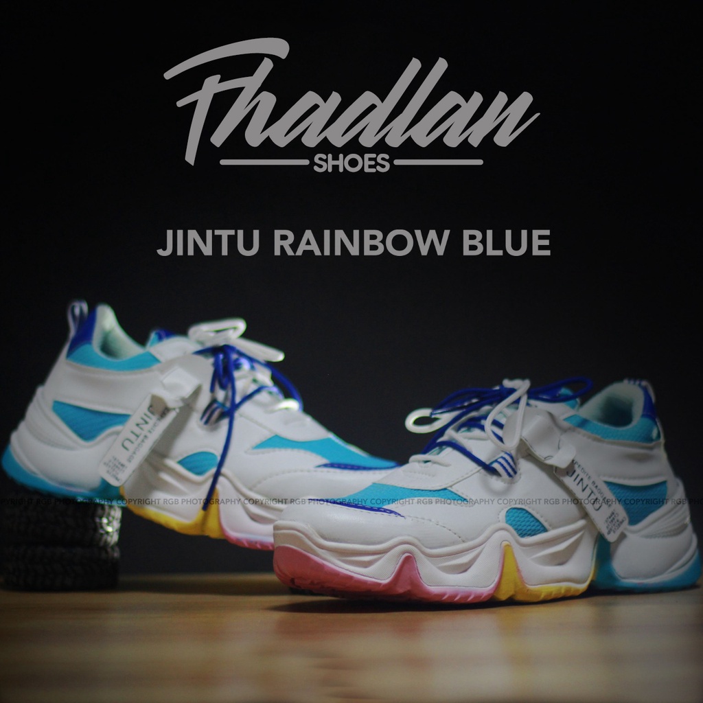 Sepatu Jintu pelangi terbaru / Sepatu Jintu rainbow murah / sepatu jintu model baru terbaru / sepatu