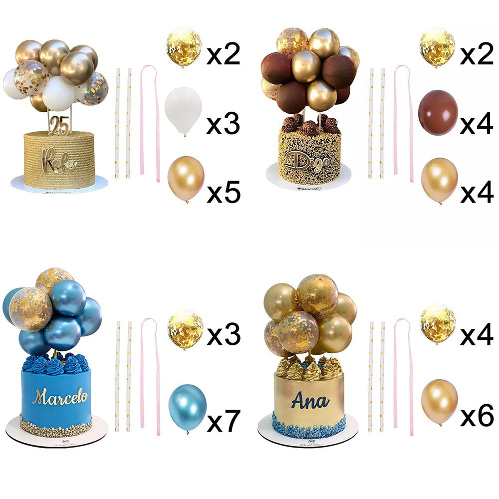 Suyou 10pcs / Set Balon Confetti Bahan Latex Ukuran 5inci Transparan + Glitter Untuk Dekorasi Pesta