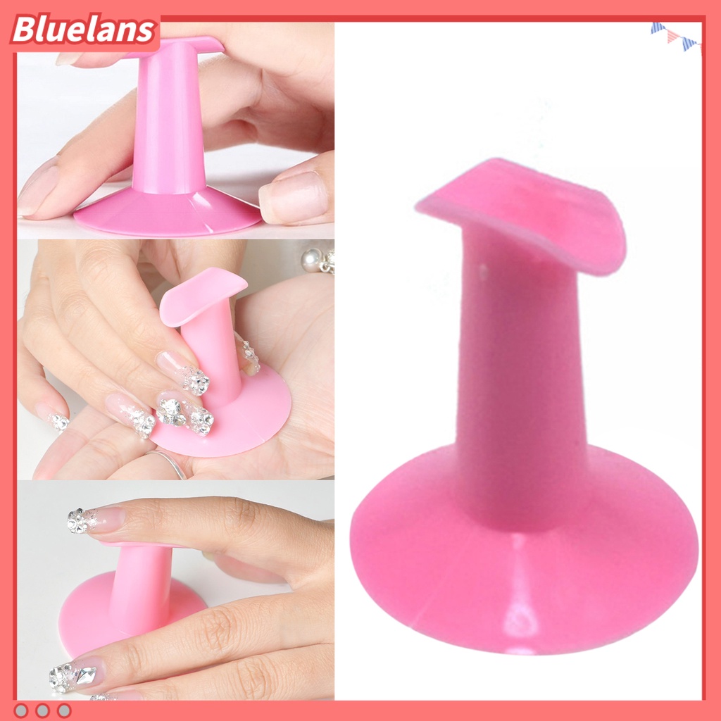 Bluelans Stand Holder Jari Bahan Plastik Portable Untuk Nail Art