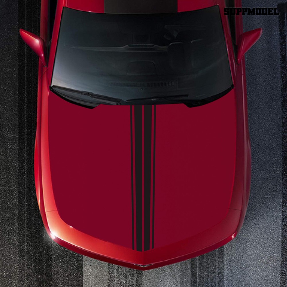 D-1040 Stiker Emblem Strip Untuk Dekorasi Kap Mesin Mobil