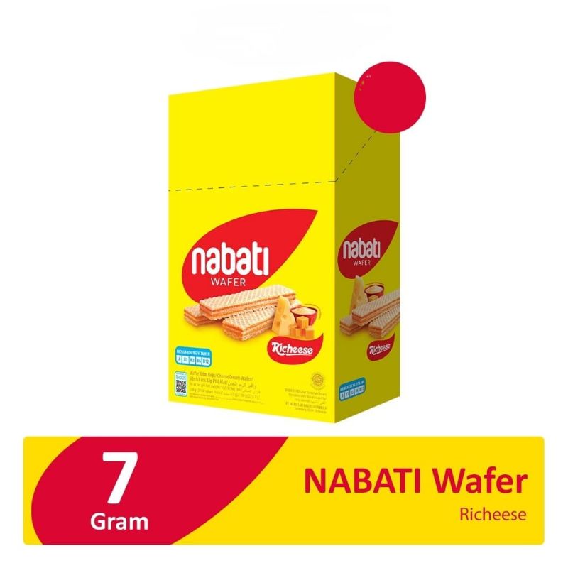 Nabati wafer Richeese keju dan coklat (20pcsx7gr)