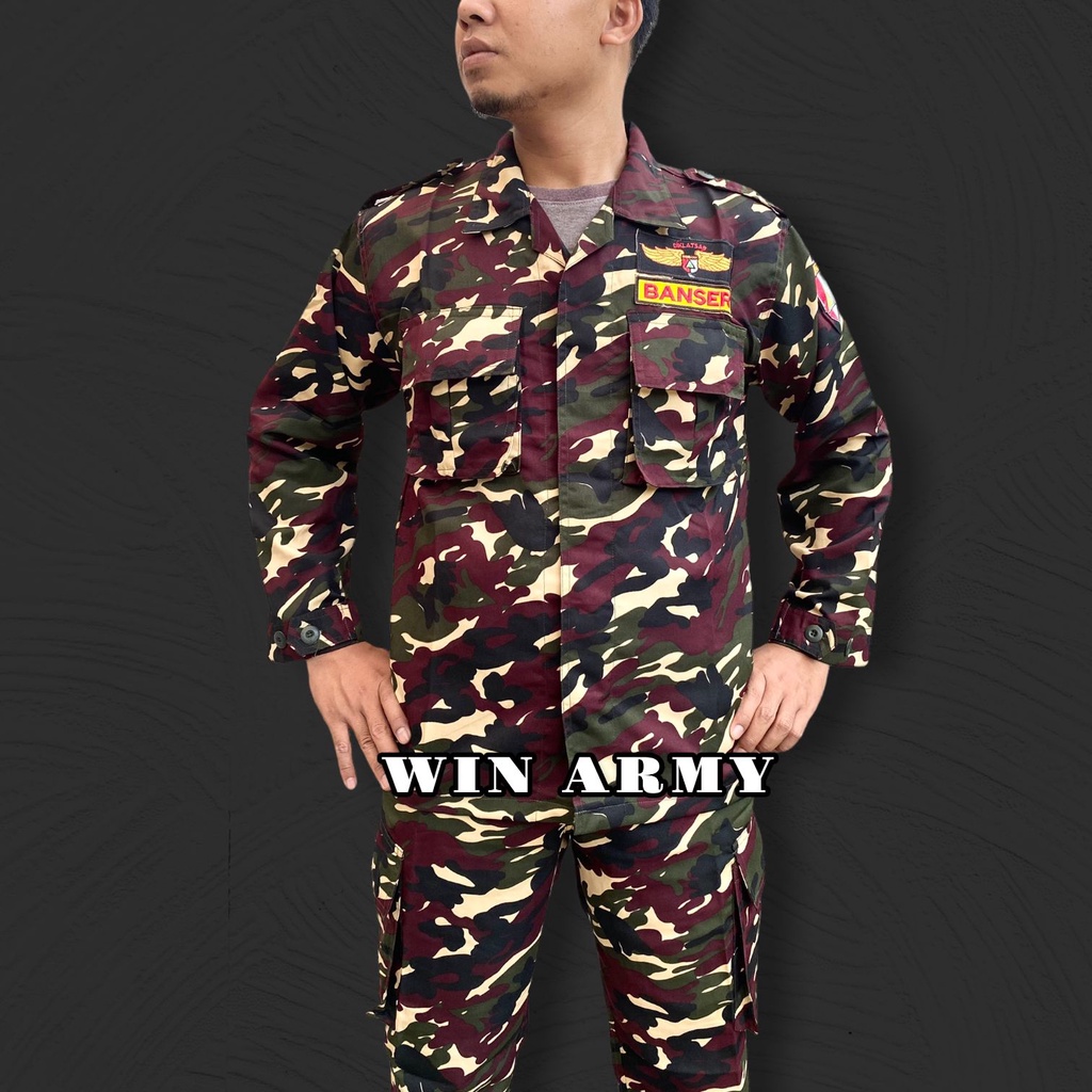 SERAGAM PDL BANSER TWILL &amp; BAHAN PREMIUM ANTI AIR