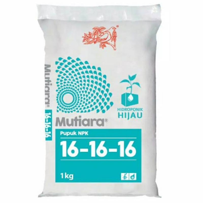 PUPUK TANAMAN HIAS, NPK 16 16 16 MUTIARA BIRU REPACK 100 GRAM