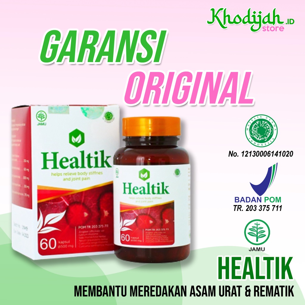HEALTIK OBAT HERBAL ASAM URAT DAN REMATIK