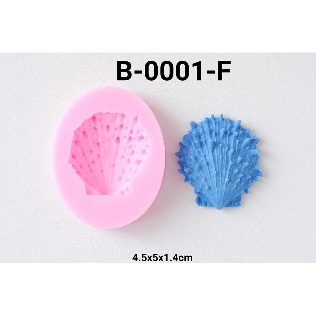 B-0001-F Cetakan silikon cetakan resin sabun kerang duri hewan laut yamama baking