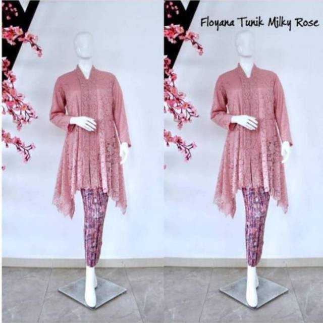 [ ATASAN SAJA ] KEBAYA MODERN KEBAYA BROKAT FLOYANA