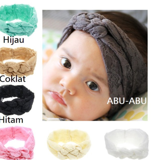 Headband Bayi Lace Cantik/BAndo Bayi Renda Cakep