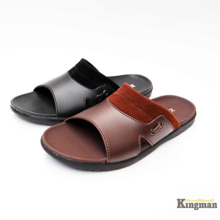 Kingman Sandal Pria Kekinian Miguel Premium Original Sandal Kulit Pria Kualitas Import - MG320