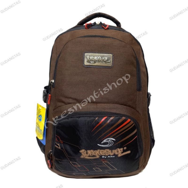 Tas ransel alto Junglesurf anak laki sekolah import backpack