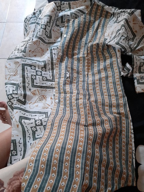 M-l-xl-xxl Batik Wanita Asj Sa Hrb026 Kenongo Kemeja Tosca Pendek