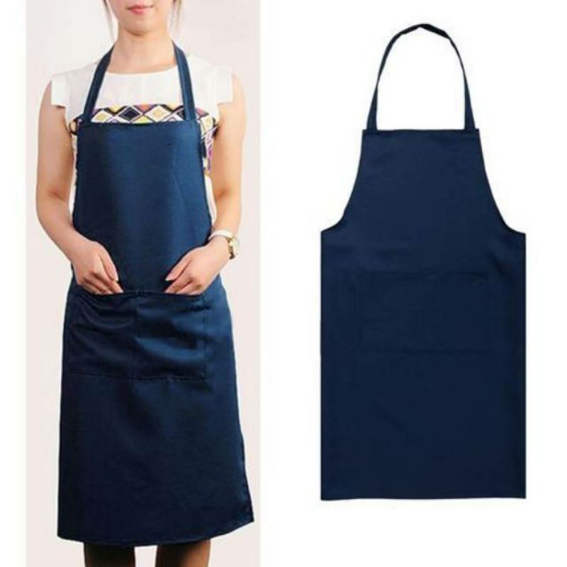 Apron Celemek Masak Barista cotton drill grade A original chef restaurant