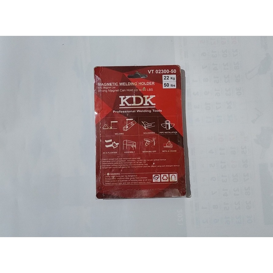 KDK Siku Magnet Las 4 Inch - Welding Magnet VT 02300-50