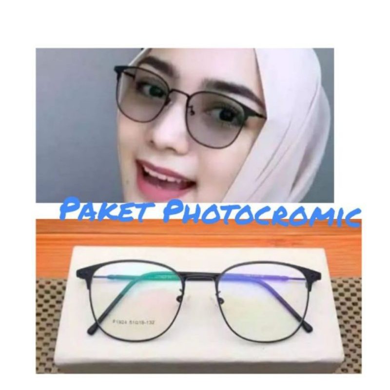 kacamata kotak antiradiasi photocromic| kacamata paket murah cewek cowok