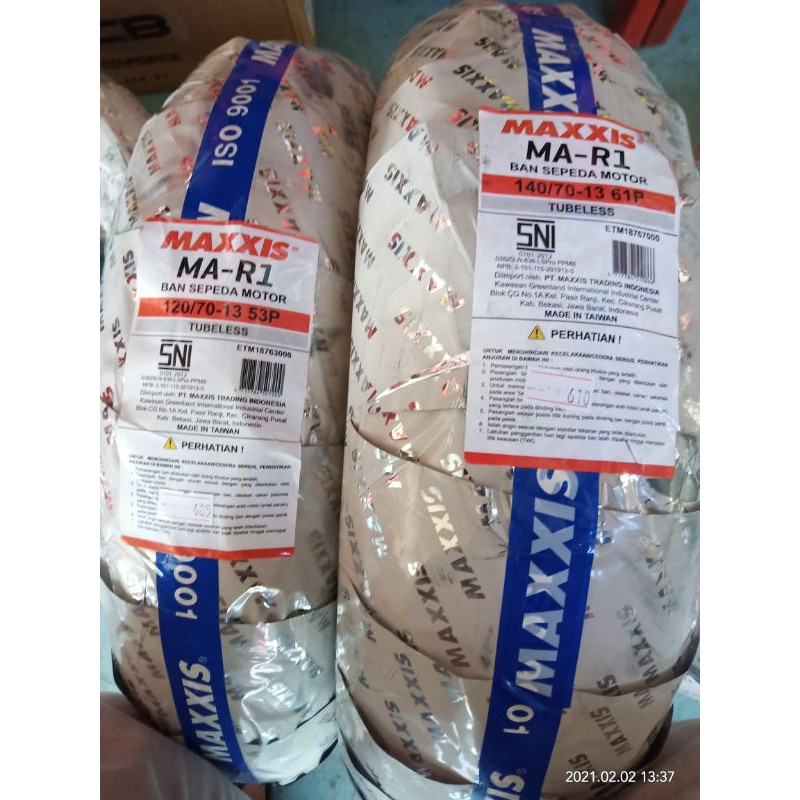 Paket Ban Maxxis MA R1 Nmax 120/70-13 &amp; 140/70-13