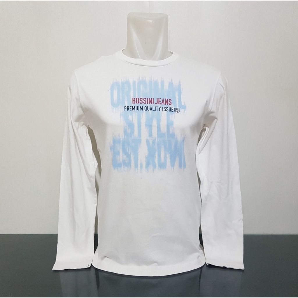 Baju Kaos Sweater BOSSINI - Size S - Lebar Dada 47 cm - Original 100%