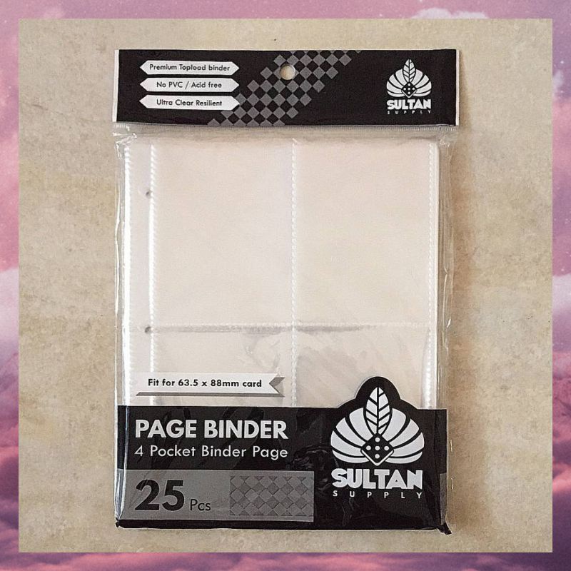 

Sultan Supply Sleeve Pack Collector Card 4P/3 Ring/7 Ring Double Side Kartu Photocard PC