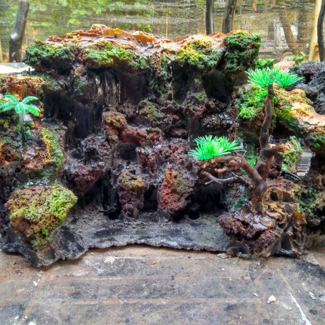 Waterfall aquascape / air terjun kembar