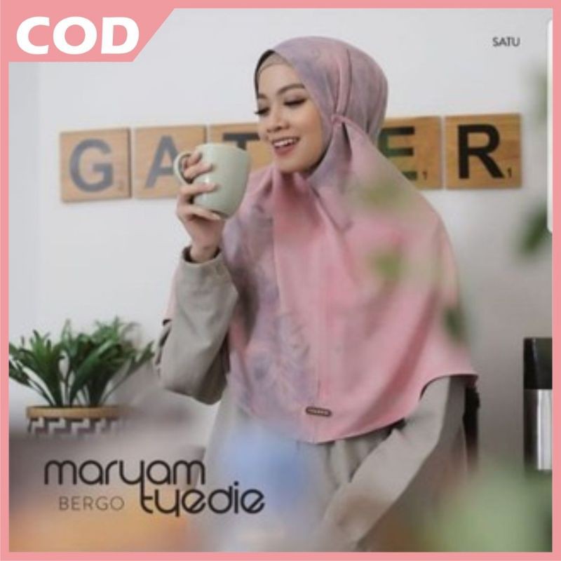 Bergo Maryam Tie Dye/ Bergo Maryam Motif tie dye diamond