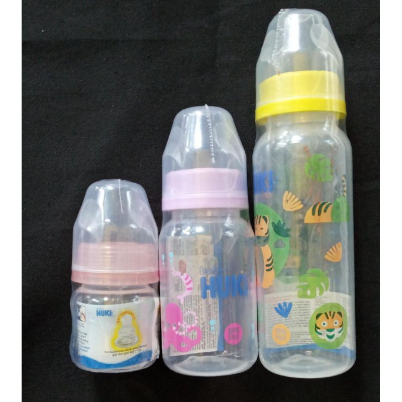 HUKI BOTOL SUSU bayi silicone nipple 60 120 240 ml