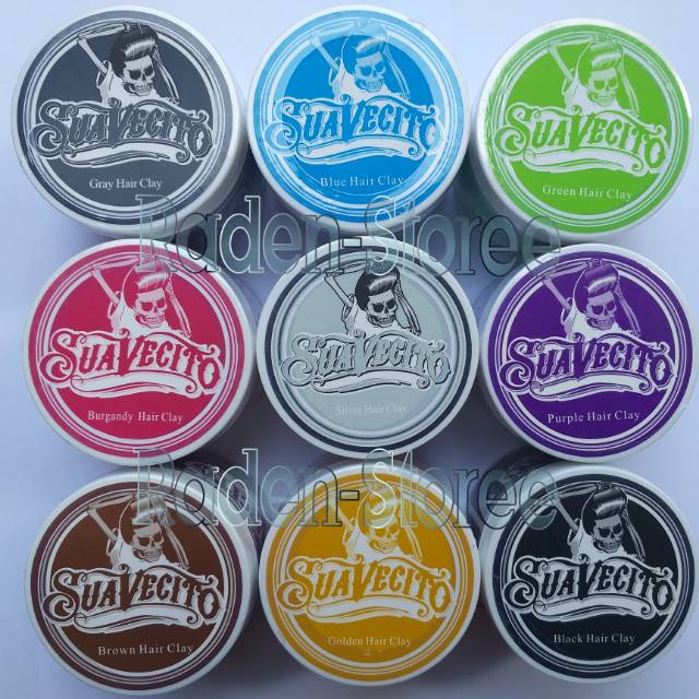 Suavecito Pomade Color / Pomade Warna Wax Clay / Warna Tidak Permanen - 100 Gram