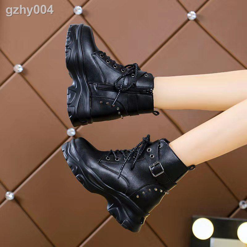  Sepatu  Boots  Martin Wanita Model British Casual Shopee 