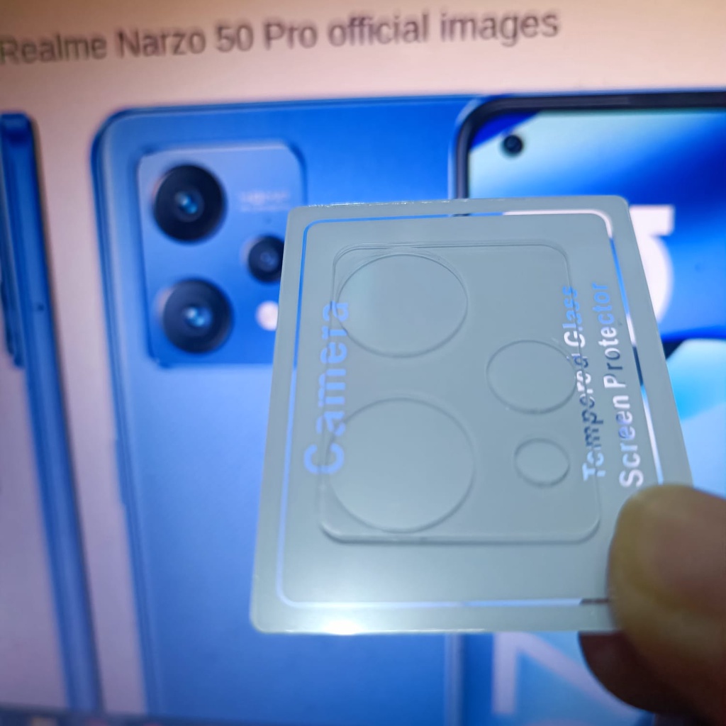 3D Camera Lens Protector for Realme Narzo 50 Pro HD Tempered Glass Back Camera Protection Film