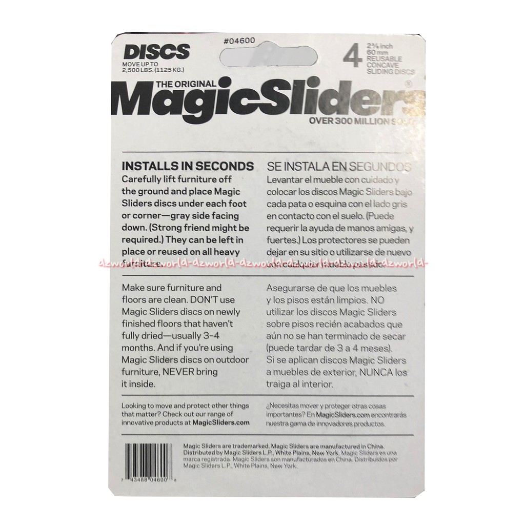 Magicslide For Carpet Wood Tile 4Inch 100mm Alas Karpet Kayu Keramik