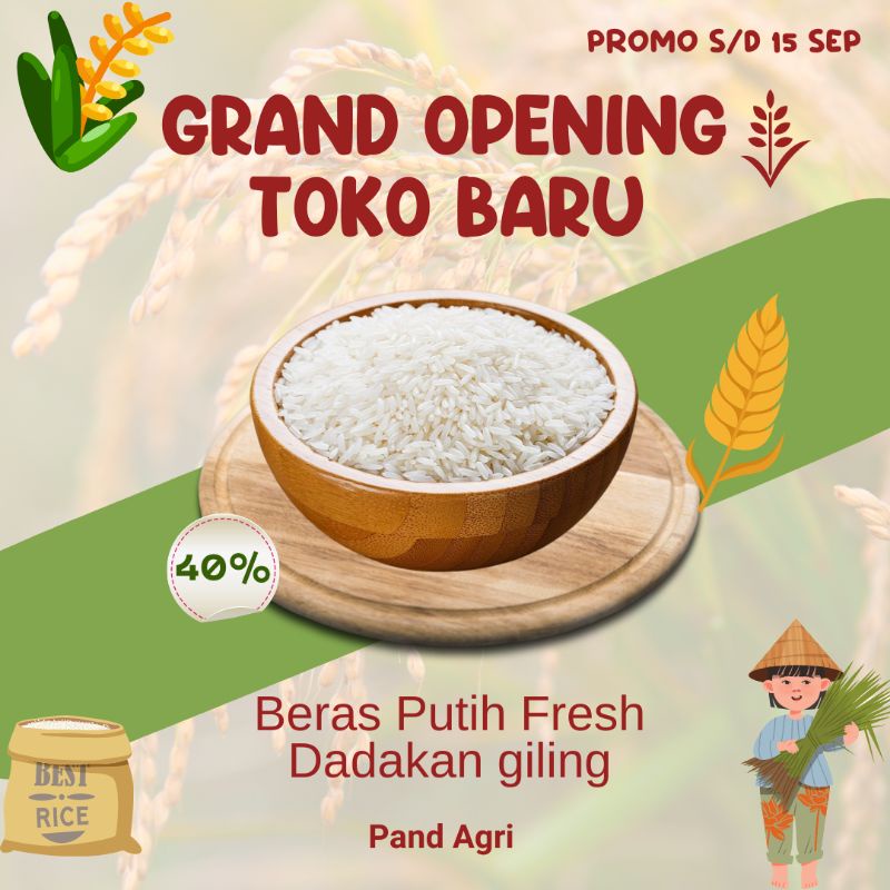 

Beras putih fresh digiling dadakan 1kg